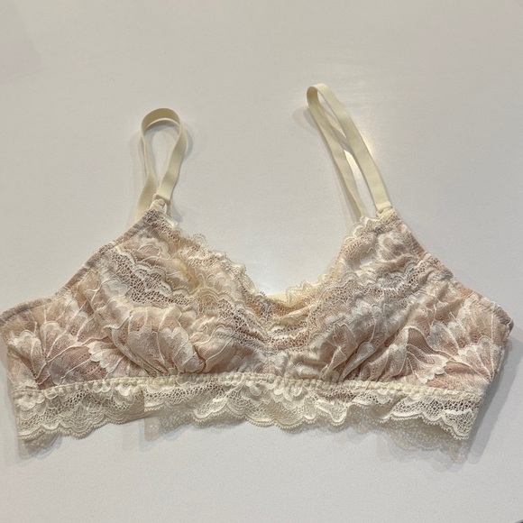 Morrow + Mint Tulip Lace Organic Cotton Nursing Bralette. Size L - Picture 3 of 12